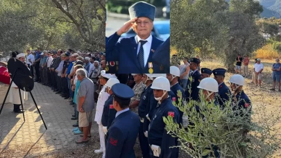 Kıbrıs Gazisi Datça'da toprağa verildi