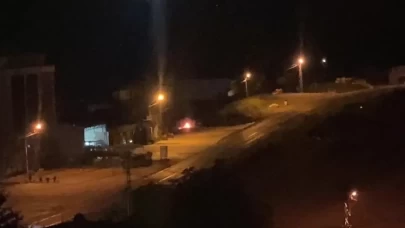 Ordu'da çöp konteyneri yangını