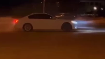 Drift atarak tehlike saçtı!