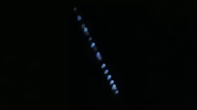 Elon Musk'ın ‘Starlink uydu zinciri' Erzincan semalarında görüldü