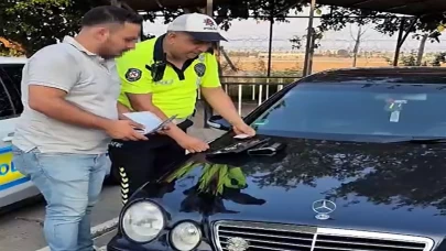 Düğün konvoyunda lastik yakan şahısa ceza şoku