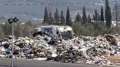 İzmir Kemalpaşa'da çöp dağları oluştu