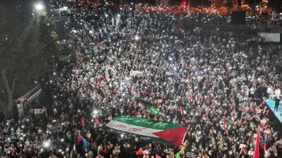 Yüz binler İstanbul’da Gazze için yürüdü