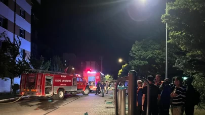 Bursa’da öğrenci yurdunda çıkan yangın söndürüldü