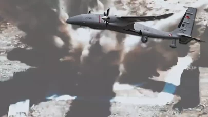 Bayraktar AKINCI'dan, yerli mühimmat ile hedefe tam isabet