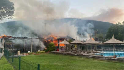 Erdek'te otelde yangın!