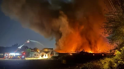 Sakarya'da boyahanede yangın çıktı!