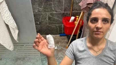 Duşa kabin üzerine düştü, kan kaybı yaşadı