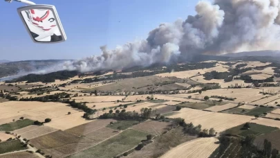 SON DAKİKA: Çanakkale Gelibolu’da Korkutan Orman Yangını! Alevlere Havadan ve Karadan Müdahale Sürüyor