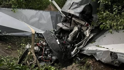 Adana'da düşen eğitim uçağının enkazında ekipler inceleme yaptı