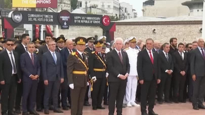 Taksim'de 30 Ağustos Zafer Bayramı'nın 103. Yılı Töreni