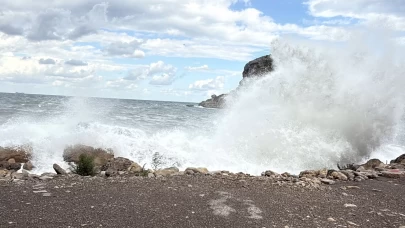Amasra'da fırtına çıktı
