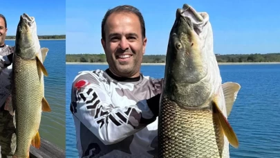 Elazığ'da 34 kiloluk dev turna yakalandı