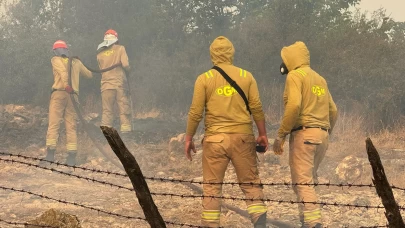 3 evin yandığı köyde müdahale devam ediyor