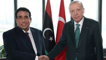 Cumhurbaşkanı Erdoğan, Libya Başkanlık Konseyi Başkanı El-Menfi ile görüştü
