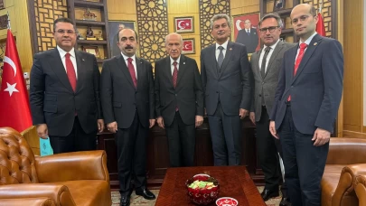Atatürk Kültür, Dil ve Tarih Yüksek Kurumu’ndan MHP Lideri Bahçeli’ye ziyaret