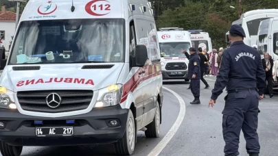 Bolu'da zincirleme trafik kazasında 10 kişi yaralandı