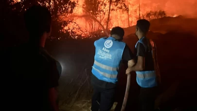 Antalya Aksu’da orman yangını! Ülkü Ocakları görev başında