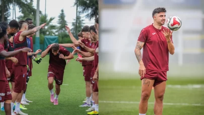 Trabzonspor’un yeni transferi Ernest Muçi ilk antrenmanına çıktı