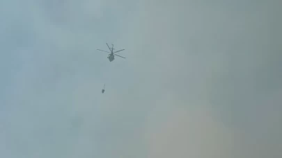 Düzce’deki orman yangını 6. saatinde: Havadan ve karadan müdahale sürüyor