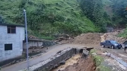 Rize'nin Ardeşen ilçesi Tunca beldesinde hasar tespit çalışmaları başladı