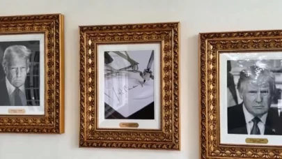 Trump, Beyaz Saray'da Biden portresini dolma kalemle değiştirdi