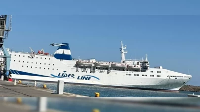 Trabzon Limanına gelen feribot heyecanlandırdı