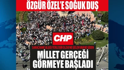 Gözlerine mercek takan Özgür Özel'e Taksim'de büyük şok! 5 bin kişi dedi ama...