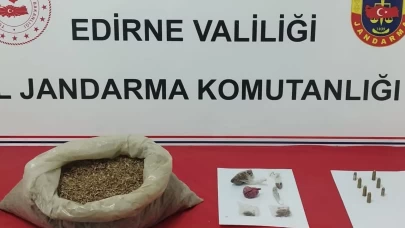 Edirne’de şok baskın: 1,7 kilo esrar ele geçirildi!