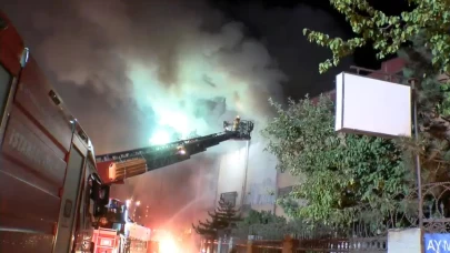 Başakşehir'de sanayi sitesinde yangın
