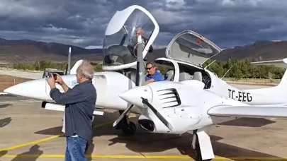 Nuri Demirağ'ın doğduğu ilçeye 84 yıl sonra ilk uçak indi