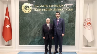 Bakan Kurum, eski TBMM Başkanlarından Hikmet Çetin ile görüştü