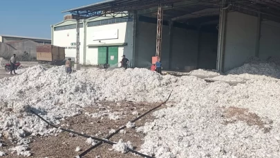 Adana'da çırçır fabrikası deposunda yangın çıktı