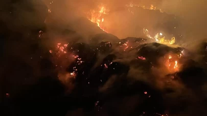 Burdur'da yaklaşık 2 bin saman balyası yandı