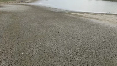 Bıyıkali Göleti’nde su seviyesi kritik seviyeye geriledi