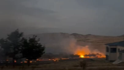 Elazığ'da yangın! Alevler köyleri sardı