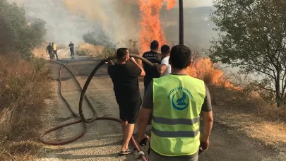 Ülkü Ocakları Alanya Teşkilatı, orman yangınlarına müdahalede görev başında