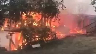 Artvin'de yangın paniği