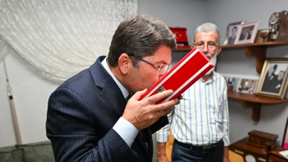 Adalet Bakanı Tunç'tan Şehit Astsubay Deniz Göçkün'ün ailesini ziyaretine ilişkin paylaşım