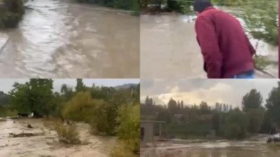 Yağışlar dereleri coşturdu, su taşkınlarına neden oldu