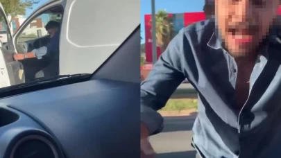 Trafikte sinir krizi! Kahramanmaraş’ta sürücü camı yumruklayıp kırdı