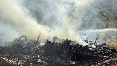 Anne, engelli oğlunu kurtarmak için alevlerle dolu eve girdi: O anlar kamerada