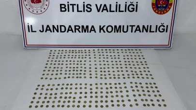 Bitlis’te Roma dönemine ait 500 adet sikke ele geçirildi