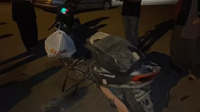 Otomobil elektrikli bisiklete çarptı: 1 yaralı