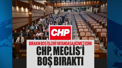 İl binasında nöbete kalmakla, polisin barikatını yıkmakla uğraşan CHP, Meclis'e gelmedi!