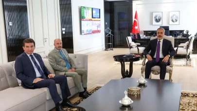 Bakan Fidan, OYAK Yönetim Kurulu Başkanı Aksakallı’yı kabul etti