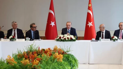 Cumhurbaşkanı Erdoğan, ABD’li üst düzey yöneticilerle ekonomi masasında