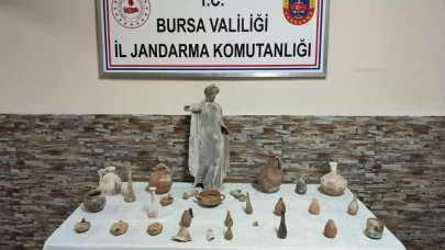 Bursa’da tarihi eser operasyonu: Roma ve Bizans objeleri ele geçirildi