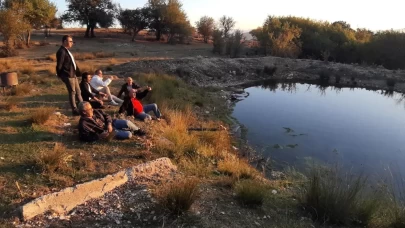 Bolu'da 1500 rakımlı yaylada gün batımı manzarası
