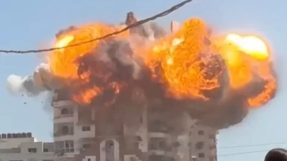 Gazze'ye bir tonluk bombalar yağdı! Çok acı görüntüler...